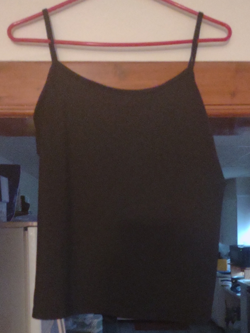 Simple Black Spaghetti Strap Tank Top